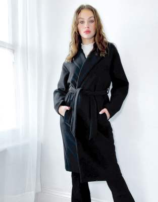 tailored wrap coat