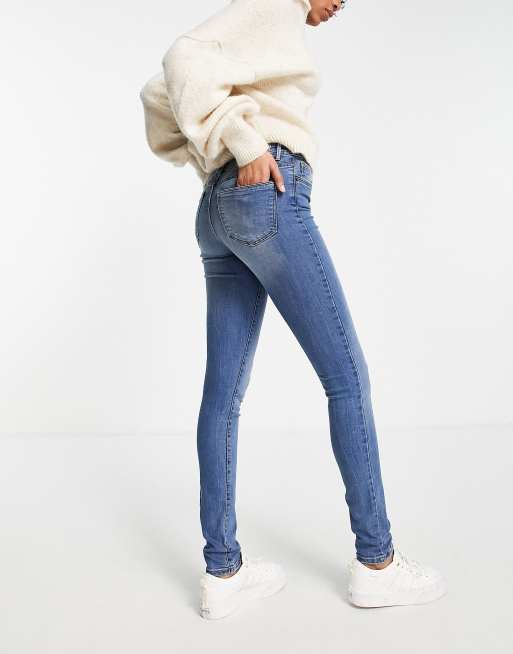Vero Moda Tall - Tanya - Jeans skinny blu medio, 2 di 4