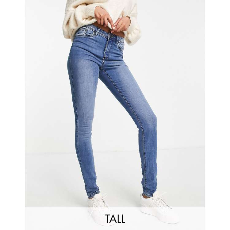 Vero Moda Tall Tanya skinny jeans mid blue | ASOS