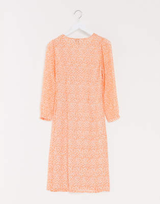 vero moda orange dress