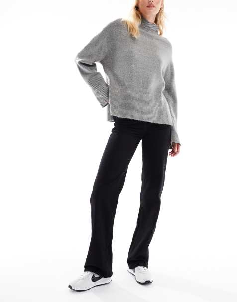 Vero Moda Tall Tessa high waisted wide leg jeans in black