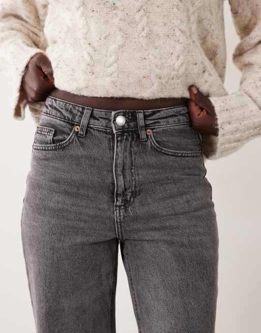 Vero Moda Tall Tessa high rise wide leg jeans in medium gray, 5 of 5