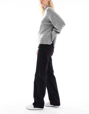Vero Moda Tall Tessa High Waisted Wide Leg Jeans In Black