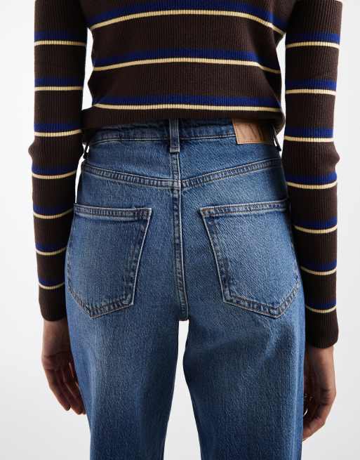 Vero Moda Tall Tessa jean large taille haute bleu moyen délavé, 4 de 5