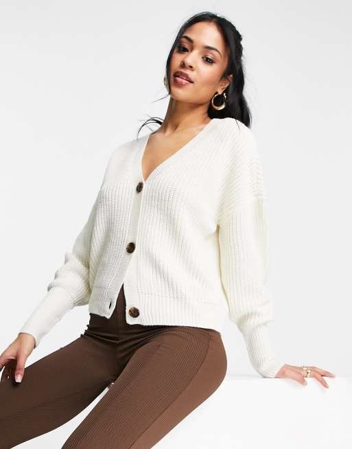 Deep v neck cardigan sale