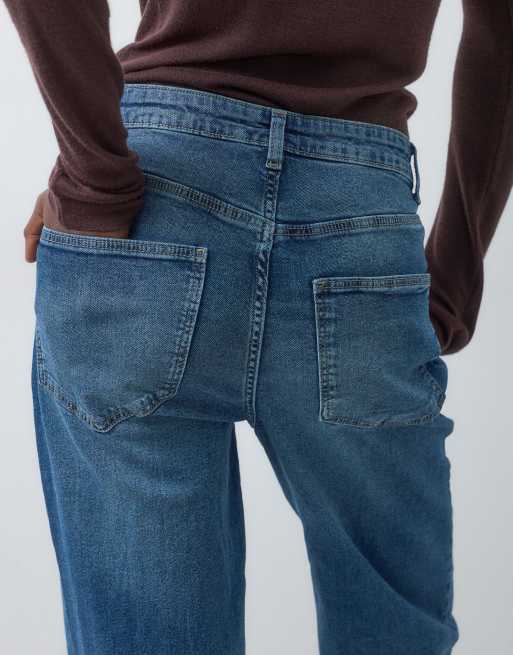 Vero Moda Tall vaqueros de pernera ancha de cintura alta en denim azul medio, 5 de 5