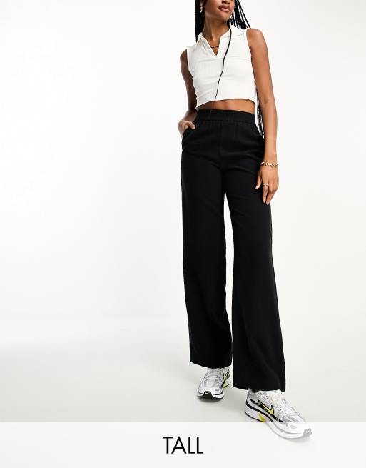 Vero Moda Tall wide leg pants in black