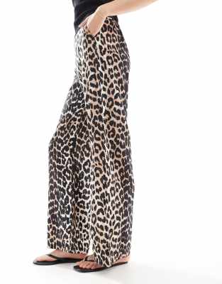 Vero Moda Tall Wide Leg Pull On Pants In Multi
