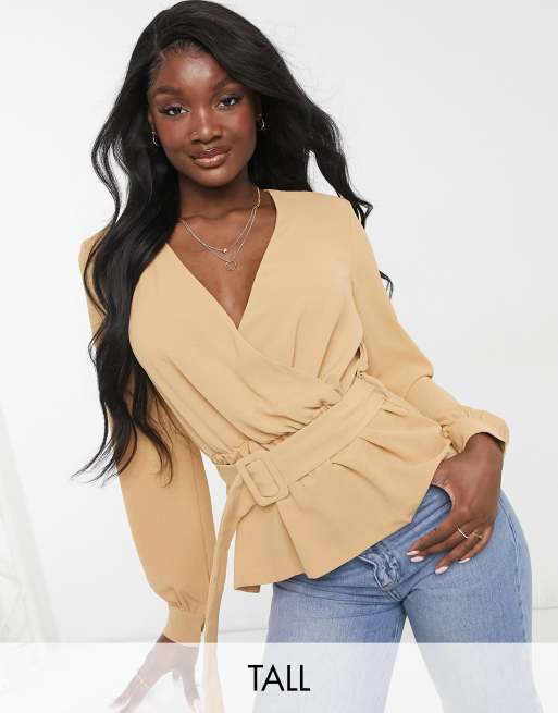 Belted store wrap top