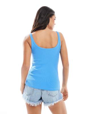 Vero Moda Tank Top With Starfish Motif In Blue