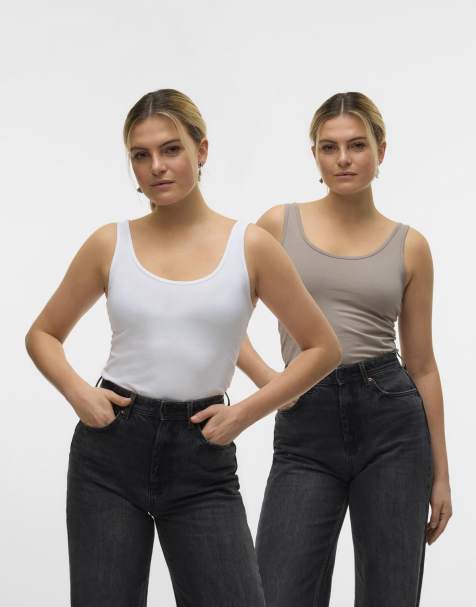 Vero Moda - Tanktop in bruin - view 1