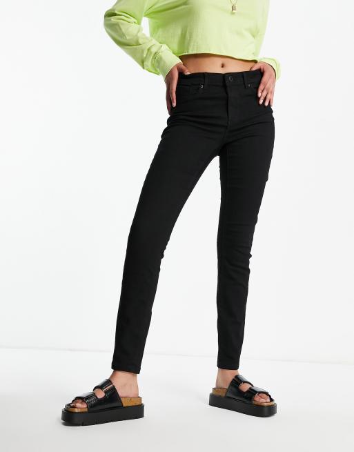 Knoglemarv pouch Eve Vero Moda Tanya skinny jean with mid rise in black | ASOS