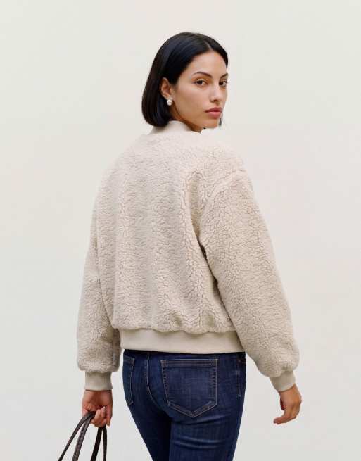 Vero Moda Teddy jacket in birch, 2 of 5