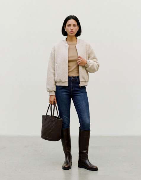 Vero Moda Teddyjacke in Birke - view 1
