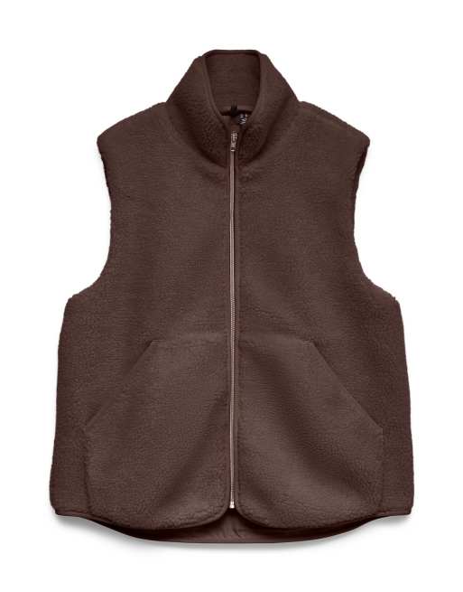 Vero Moda teddyväst i chokladbrun, 5 av 5