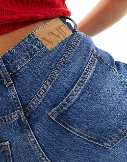 Vero Moda - Tessa - Jean mom - Bleu moyen, 3 de 5