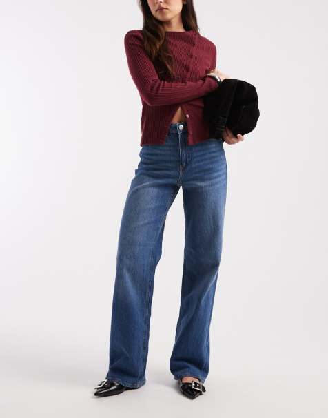 Vero Moda - Tessa - Jeans a fondo ampio blu medio - view 1