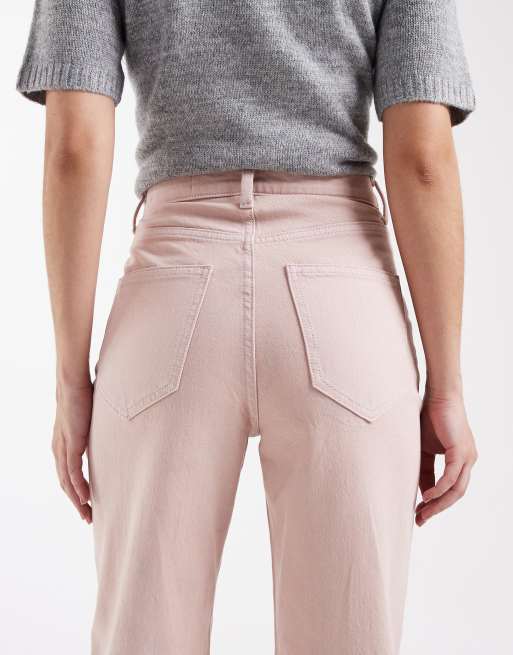 Vero Moda - Tessa - Jeans a vita alta con fondo ampio rosa pallido, 4 di 5