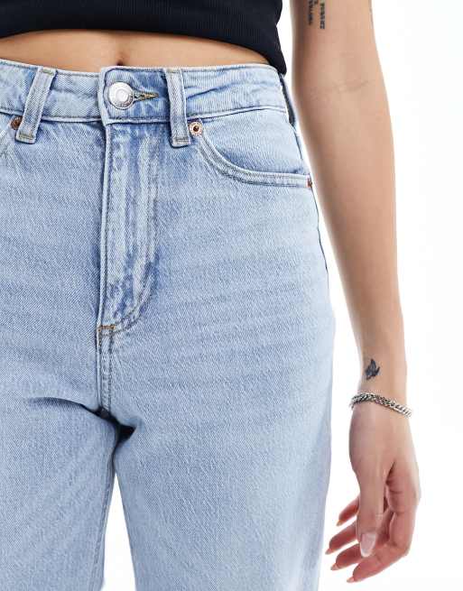 Vero Moda – Tessa – Mom-Jeans in Hellblau mit hohem Bund, 5 von 5