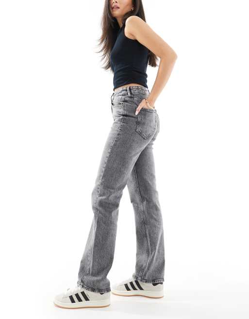 Vero Moda – Tessa – Szare jeansy z prostymi nogawkami i wysokim stanem, 2 z 5
