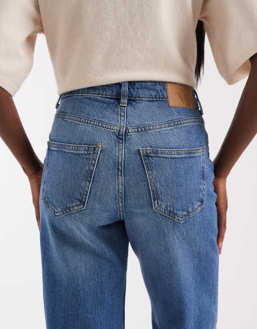 Vero Moda Tessa wide leg jeans in medium blue denim, 5 of 5