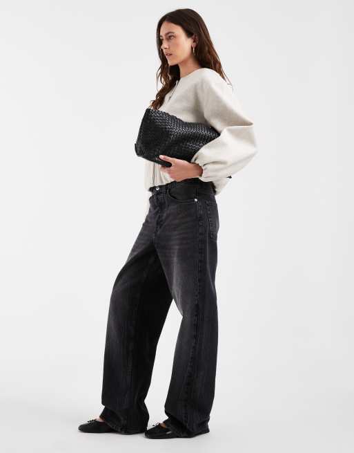 Vero Moda textured collarless bomber jacket in cream melange, 2 of 4