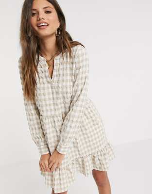 vero moda linen smock dress