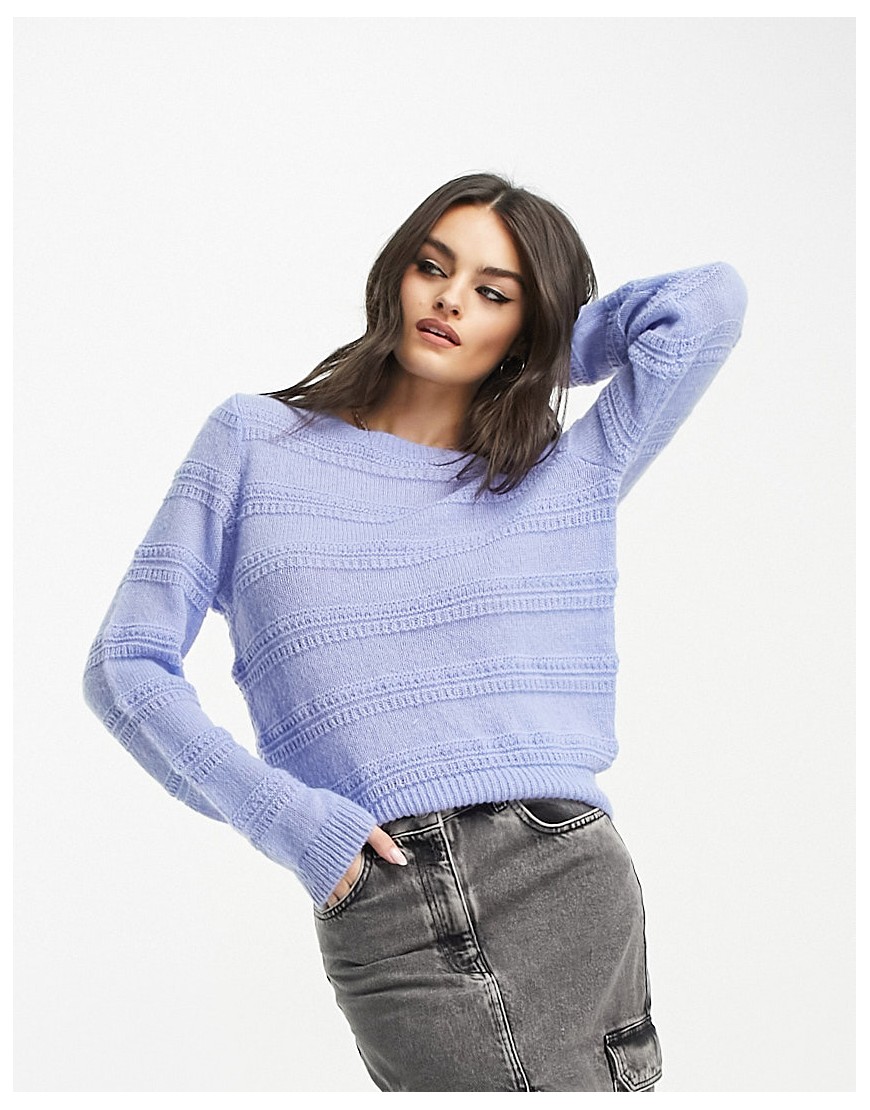 Vero Moda textured pullover sweater in birch-Neutral