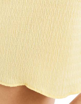 Vero Moda Textured Sleeveless Top In Yellow