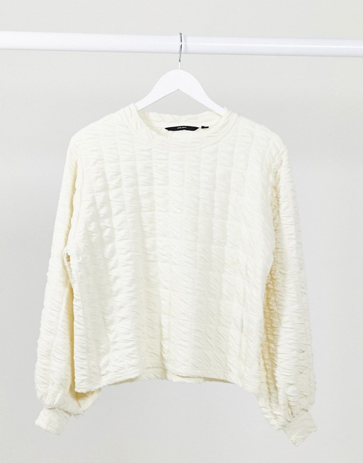 Vero Moda textured sweater in cream