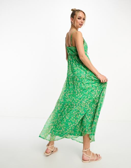 Vero moda on sale green maxi dress