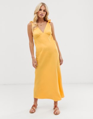 vero moda yellow dress