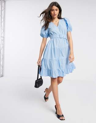 smock dress with belt