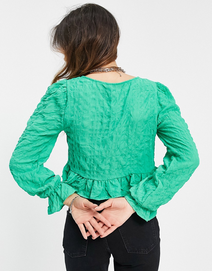 Top a maniche lunghe verde - Vero Moda Camicia donna  - immagine1