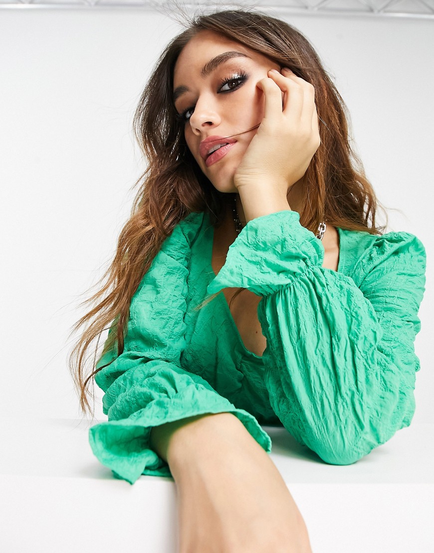 Top a maniche lunghe verde - Vero Moda Camicia donna  - immagine3