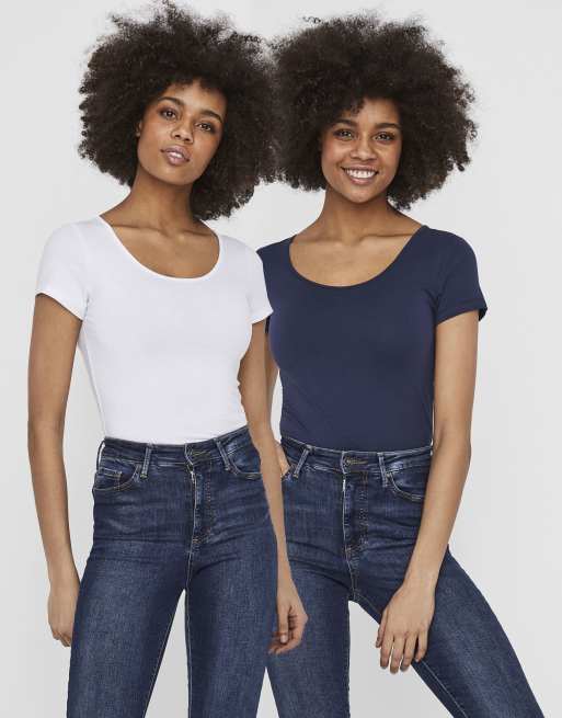 Vero Moda - Top color iris nero