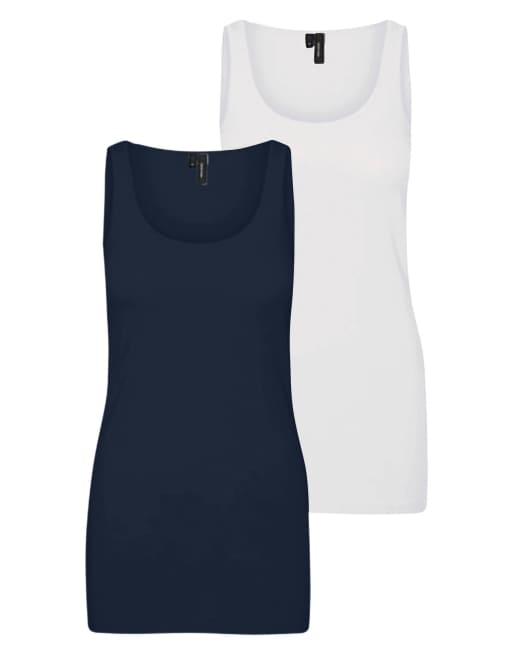Vero Moda top senza maniche blu navy, 6 di 6