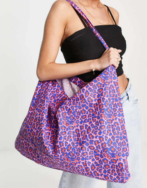 Vero Moda – Torba typu tote we wzór w panterkę