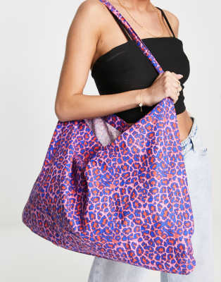 Leopard print store bag asos