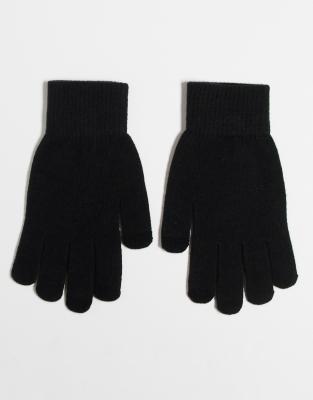 touchscreen gloves in black