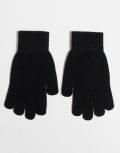 [Vero Moda] Vero Moda touchscreen gloves in black One Size Black