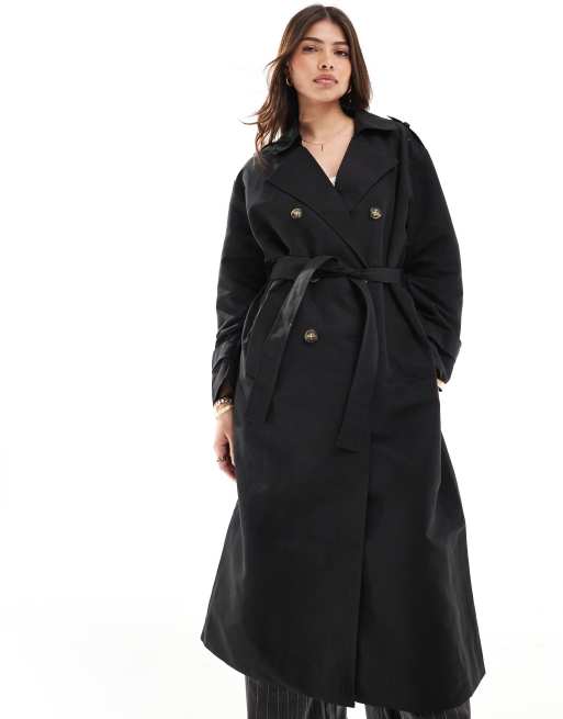 Vero Moda - Trench-coat ceinturé long - Noir, 4 de 4
