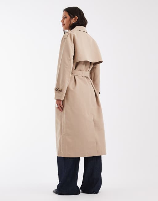 Vero Moda - Trench-coat ceinturé long - Taupe, 2 de 4