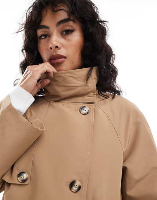 Vero Moda - Trench color cammello con fodera trapuntata, 4 di 4