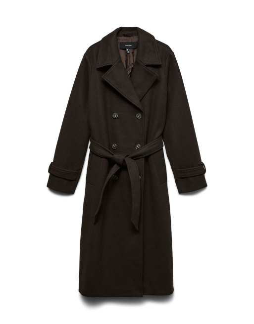 Vero Moda trenchcoat i chocolate torte, 5 av 5