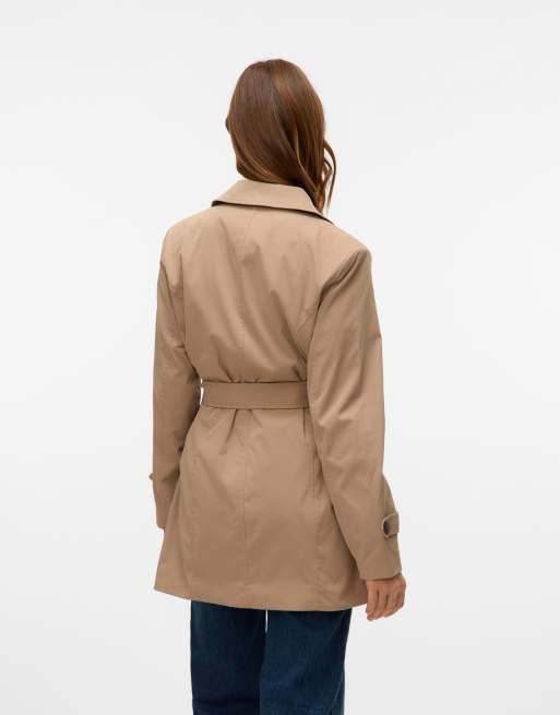 Vero Moda - Trenchcoat in lichtbruin, 2 van 6