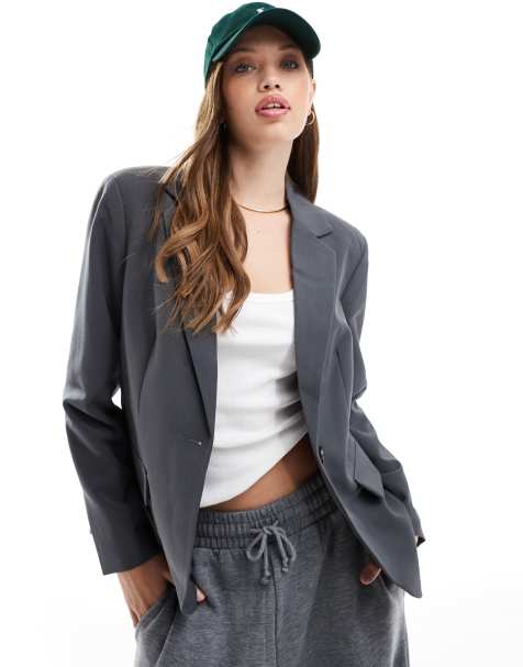 Vero Moda Troian tailored blazer in grey - view 1