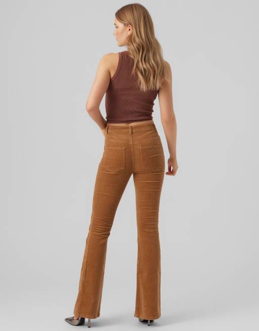 Vero Moda Trousers in tobacco brown, 2 of 5