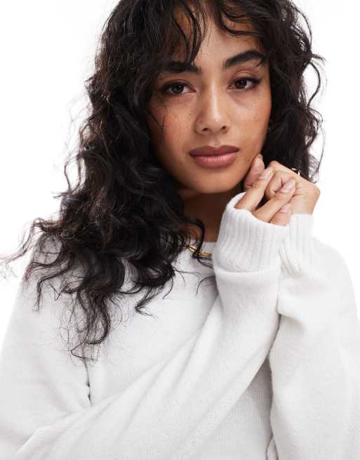 Vero Moda - Trui met ronde hals in wit, 2 van 4