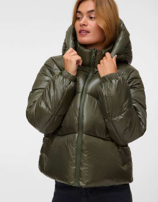 Vero Moda Uppsashiny quiltad jacka med huva, 3 av 5